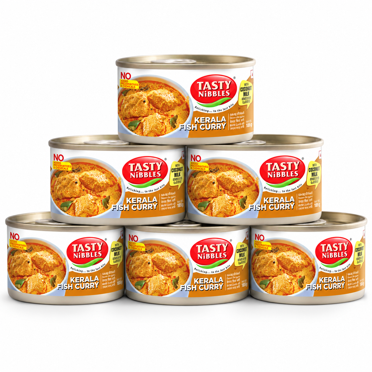 Tasty Nibbles - Kerala Fish Curry With Coconut Milk – 6 x 185g - PACK OF 6