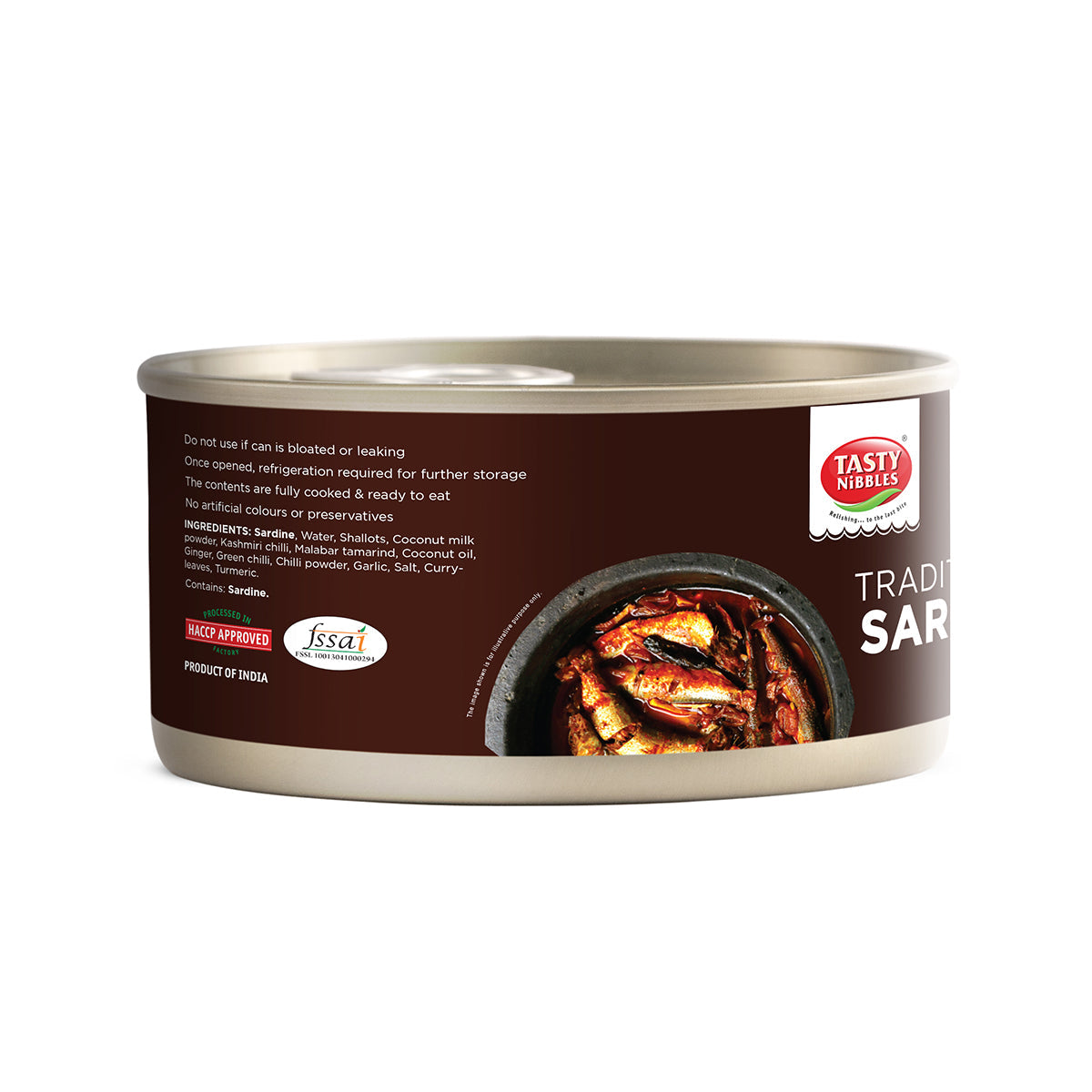Tasty Nibbles - Ready to Eat Traditional Sardine Curry 185g
