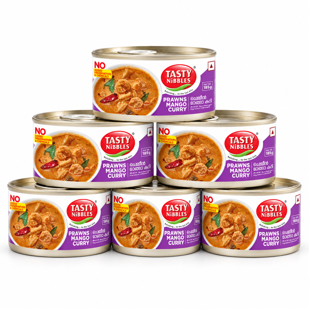Tasty Nibbles - Kerala Prawns Mango Curry (Chemmeen Manga Curry) – 6 x 185g - PACK OF 6